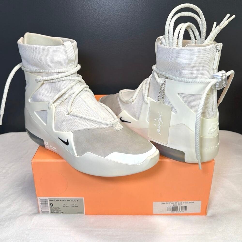 Nike Air Fear of God 1 'Sail' - AR4237-100 | 9M